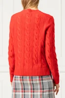 volneni pulover | regular fit | z dodatkom kašmirja POLO RALPH LAUREN 	rdeča	