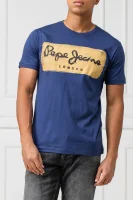 t-shirt charing | slim fit Pepe Jeans London 	modra	