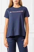 majica logo | regular fit Tommy Sport 	temno modra	