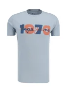 t-shirt dion | slim fit Pepe Jeans London 	svetlo modra barva	