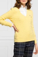 volneni pulover | regular fit | z dodatkom kašmirja POLO RALPH LAUREN 	rumena	