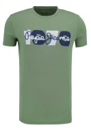 t-shirt dion | slim fit Pepe Jeans London 	zelena	