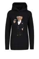 wełniany pulover | regular fit POLO RALPH LAUREN 	črna	