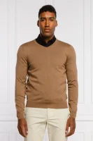 Volneni pulover Baram | Slim Fit BOSS BLACK 	rjava	