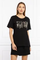 Majica | Regular Fit Silvian Heach 	črna	