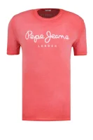majica west sir | regular fit Pepe Jeans London 	rdeča	