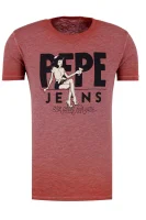 t-shirt george | slim fit Pepe Jeans London 	rdeča	