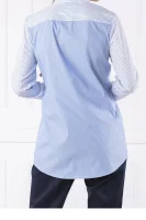 majica elifia | loose fit HUGO 	svetlo modra barva	