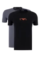t-shirt 2-pack | slim fit Emporio Armani 	črna	