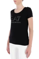 majica | regular fit EA7 	črna	