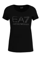 majica | regular fit EA7 	črna	
