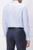 majica keyes | slim fit | easy iron HUGO 	modra	