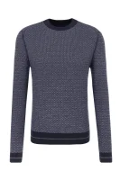 pulover kanadrin | regular fit | z dodatkom volne BOSS ORANGE 	temno modra	
