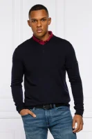Volneni pulover | Regular Fit EA7 	temno modra	