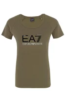 t-shirt | regular fit EA7 	kaki barva	