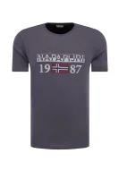 t-shirt solin | regular fit Napapijri 	siva	