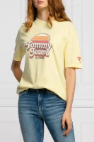 majica summer retro | regular fit Tommy Jeans 	rumena	