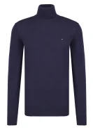 wełniany golf luxury wool roll nec | regular fit Tommy Tailored 	temno modra	