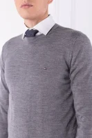 volneni pulover | regular fit Tommy Tailored 	siva	