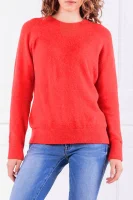 pulover | loose fit | z dodatkom volne Tommy Hilfiger 	rdeča	