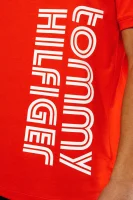 majica | regular fit Tommy Hilfiger Swimwear 	rdeča	