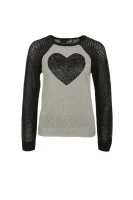 pulover Love Moschino 	siva	