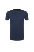t-shirt tiller 06 | slim fit | mercerised BOSS BLACK 	temno modra	