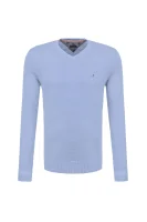 pulover Tommy Hilfiger 	svetlo modra barva	