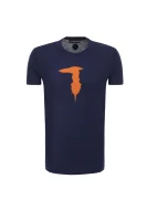 t-shirt Trussardi Sport 	temno modra	