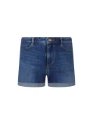 kratke hlače j61 elisabeth | relaxed fit | high waist BOSS ORANGE 	modra	