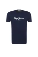 majica eggo | regular fit Pepe Jeans London 	temno modra	