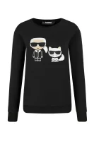 jopica ikonik karl & choupette | regular fit Karl Lagerfeld 	črna	