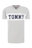 t-shirt tjm panel logo | regular fit Tommy Jeans 	pepelnata	