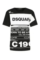t-shirt smoke | loose fit Dsquared2 	črna	