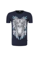 t-shirt | slim fit Just Cavalli 	temno modra	