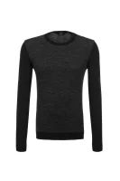 wełniany pulover notto BOSS BLACK 	grafitna barva	