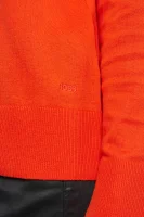 Pulover C_Fibinna | Relaxed fit | z dodatkom svile BOSS BLACK 	oranžna	