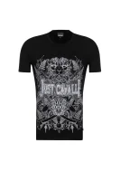 t-shirt | slim fit Just Cavalli 	črna	