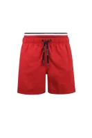kratke hlače kąpielowe double waistband | regular fit Tommy Hilfiger 	rdeča	