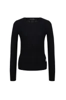 pulover sable | slim fit CALVIN KLEIN JEANS 	črna	