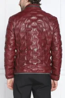 Usnjena jakna Aversa | Regular Fit Milestone 	bordo	