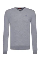 pulover | regular fit | z dodatkom volne La Martina 	siva	