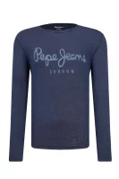 longsleeve essential | slim fit Pepe Jeans London 	temno modra	