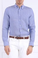 Lanena srajca | Regular Fit Oscar Jacobson 	modra	