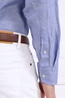 Lanena srajca | Regular Fit Oscar Jacobson 	modra	