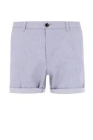 lniane kratke hlače | regular fit Michael Kors 	svetlo modra barva	