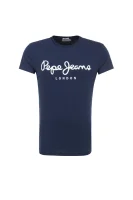 t-shirt original stretch Pepe Jeans London 	temno modra	