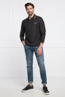 Polo REFINED PIQUE TIPPING LS POLO | Regular Fit Calvin Klein 	črna	