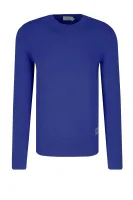 pulover | regular fit | z dodatkom volne Calvin Klein 	modra	
