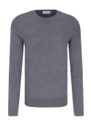 pulover | regular fit | z dodatkom volne Calvin Klein 	siva	